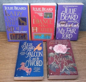 LOT Julie Beard Lady and the Wolf Dance in Heather Falcon Sword Romance Rose My - Picture 1 of 4