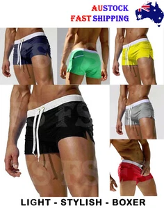 Mens Summer Swim Shorts Swimwear Swimming Underwear Boxer Pants Beach Sports - Picture 1 of 13