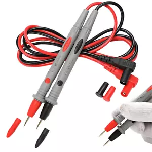 2 Cordons Test Multimètre 20A Câble Testeur Voltmètre Electricité - Imagen 1 de 3