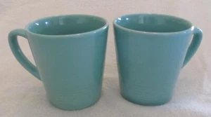 Sakura "Concentrics" Turquoise Coffee Cups Mugs - per Pair - Picture 1 of 7