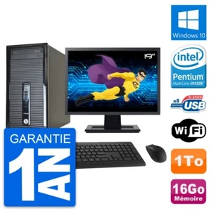 PC Tour HP 400 G1 Ecran 19" Intel G3220 RAM 16Go Disque Dur 1To Windows 10 Wifi - Imagen 1 de 8