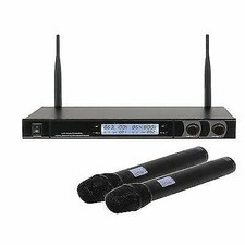 W-Audio RM 30t Twin UHF Handheld Radio Wireless Microphone System With Hard Case