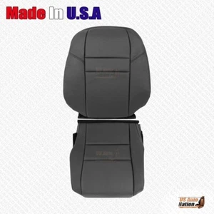 2009 For Honda CR-V Front Driver Bottom & Top Genuine Leather Seat Cover Black - Bild 1 von 5