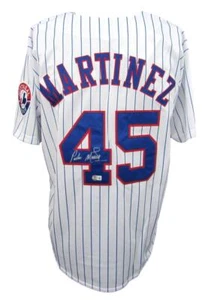 Camiseta deportiva blanca majestuosa autografiada de Pedro Martínez Expos Beckett 176380 - Imagen 1 de 7