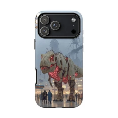 手机墨水保护壳,适用于 iPhone / Galaxy / Pixel – 机器人暴龙 Rex Dino — 第 1/4 张图片