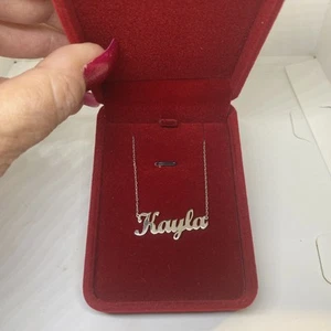 Sterling Silver Kayla Pendant on 19” Chain New - Picture 1 of 4