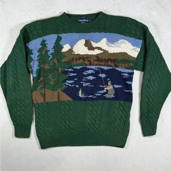 Nautica 100% Cotton 90s Crewneck Sweaters for Men for sale | eBay