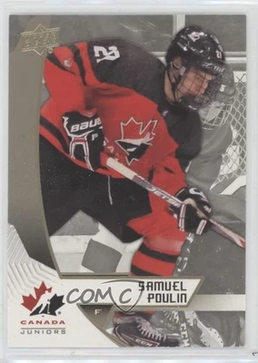 2019 Upper Deck Team Canada Juniors Midnight /50 Samuel Poulin #75 - Image 1 of 2