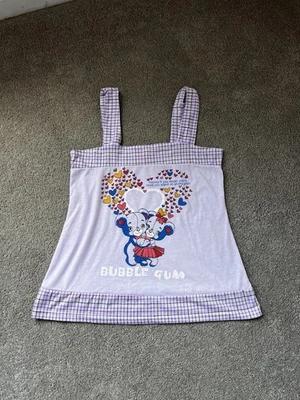 Camiseta Bebé Vintage Euro Gráfica Marca Princesa Talla Grande Púrpura Twee Cuadros Única Foto 1 de 4