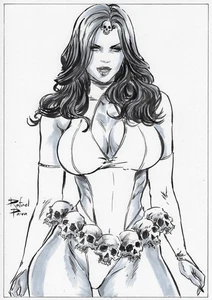💥Mystique (09"x12") original comic art by Rafael Paiva - TramaStudio💥 - Picture 1 of 9