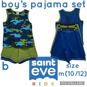 Saint Eve Boys 3 pc. Tank and Shorts Sleepwear Set M(10/12) - Picture 1 of 13