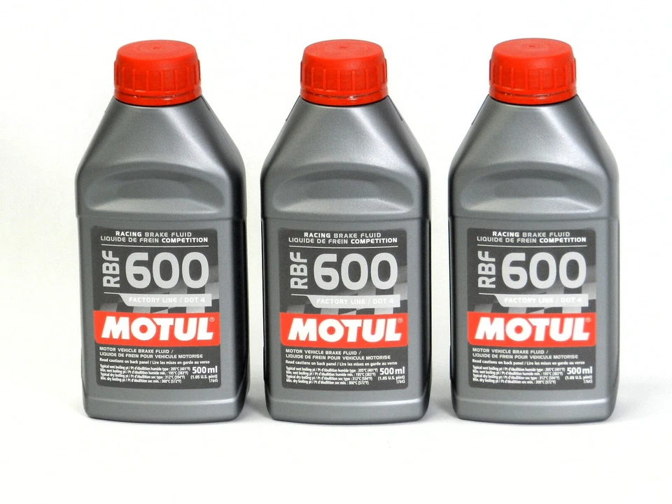 Motul Set of 3 Brake Fluids 100% Synthetic DOT 4 RBF 600 - 1.5L 100949 - Imagem 1 de 1