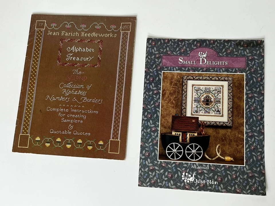 Cross Stitch Pattern Books Letters Numbers Just Nan Small Delights Noah's Ark - Image 1 of 1