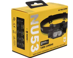 Nitecore NU53 1800 Lumens 175 Meter Throw Compact Head Torches Camping Headlamp - Bild 1 von 1
