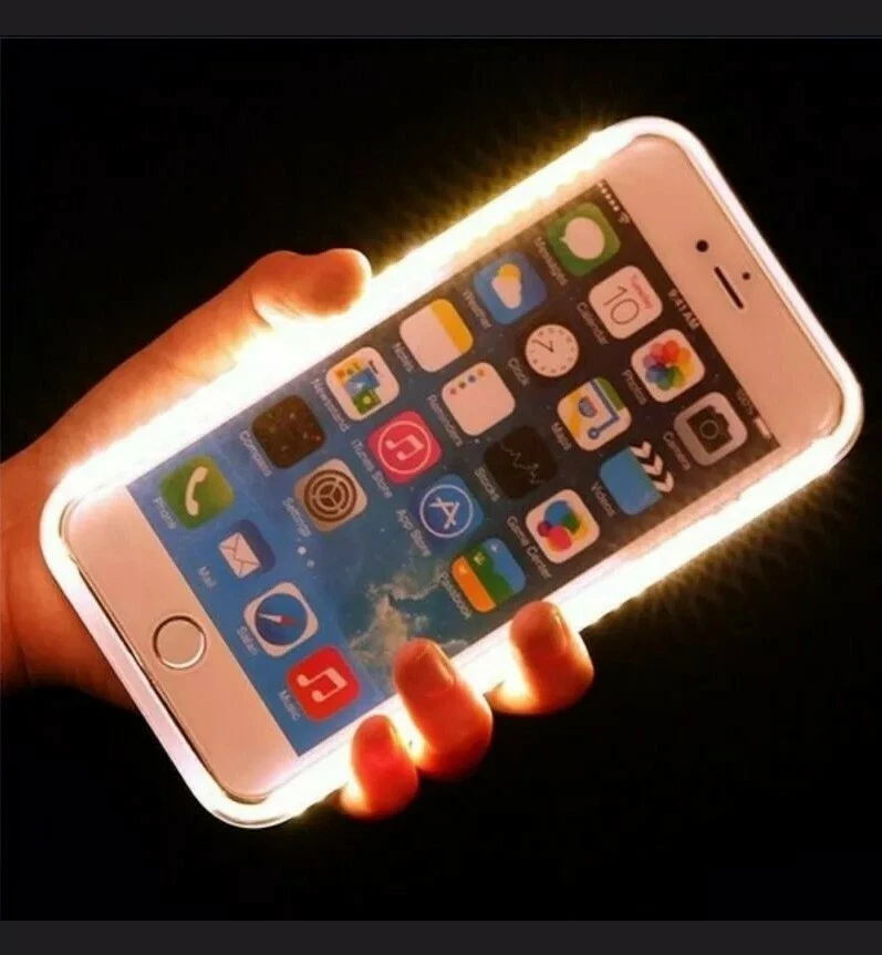 Scockproof  Case for iPhone 7P/8P Call Light TPU Clear Cover Glowing case - Image 1 of 4