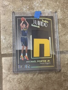 MICHAEL PORTER JR. 2018 PANINI NOIR JUMBO JERSEY ROOKIE CARD RC /10 NUGGETS STAR
