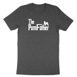 Funny Pomeranian Dad Shirt The Pom Father Tshirt Dog Lover Cute Gift Fathers Day - Picture 1 of 13