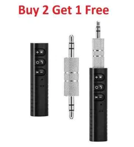 Bluetooth para Auto Coche Receptor AUX 3.5mm Micrófono Carga USB Manos Libres - Picture 1 of 12