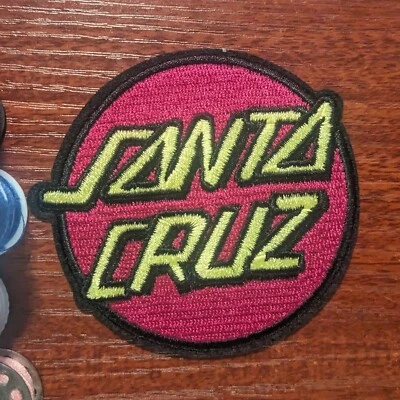 Santa Cruz Patch Skater Skateboarding Punk Embroidered Iron On Patch 2.75x3"