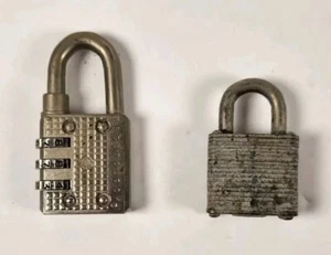 Lot of 2 Vintage Locks NO KEYS (15D6) - Bild 1 von 4