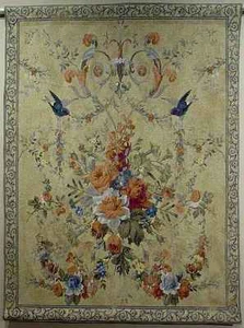 TAPESTRY-Elegant Heirloom Floral, 40 x 54 - Picture 1 of 4