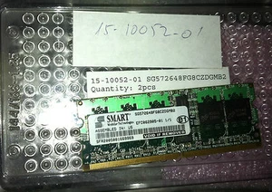 5x Smart 15-10052-01 SG572648FG8CZDGMB2 1GB ECC REG SoDimm Modules - Picture 1 of 1