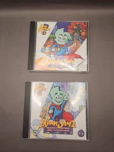 Pajama Sam PC Game Lot CD No Need To Hide + Thunder And Lightning Rare HTF PC - Picture 1 of 7