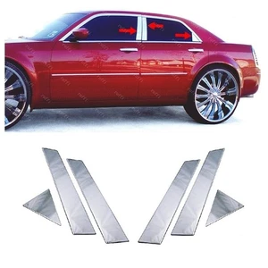 Pour CHRYSLER 300 300C 2004 à 2012 Garniture de Pilier Porte Chromé 6 pcs INOXY - Imagen 1 de 10