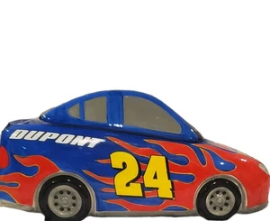 Jeff Gordo DRIVER DUPONT #24 Blue Nascar Racing Car Cookie Jar Flames 2004 - Picture 1 of 12