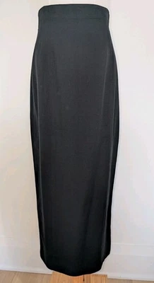 Lápiz para mujer Alfred Sung vintage negro mezcla viscosa/seda cintura alta... Foto 1 de 4