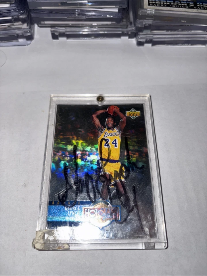 Juego de caja Upper Deck 1993-94 Holojam FIRMADO George Lynch #H36 (RC) (con papeles) Foto 1 de 4