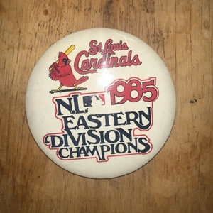 1985 St Louis Cardinals Eastern Champions Button Pin Vintage Large Button Pin - Bild 1 von 4