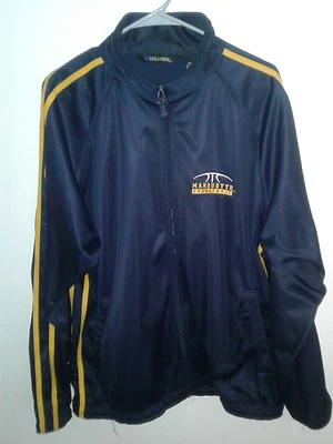 Jaqueta de basquete Marquette leve com zíper completo tamanho adulto GG  - Imagem 1 de 4