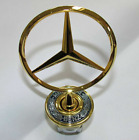 Emblem For Mercedes Star Gold 3D Hood Logo Badge W210 W202 W203 C200 W211 New