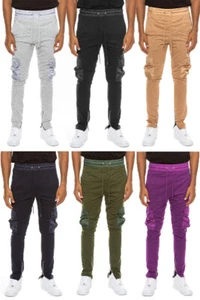 Herren Slub Hose Gestreift Freizeit Gym Jogging Jogginghose Sweathose Trainingshose - Bild 1 von 17