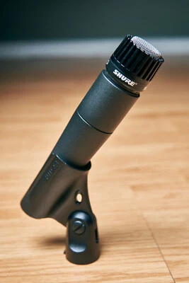 Shure SM57 Cardioid Dynamic Instrument with Microphone Mic Clip NEW! - Image 1 of 4