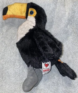 Webkinz Toco Toucan Plush Stuffed Animal HM223 Ganz Black No Code 8" - Picture 1 of 10