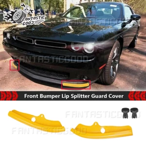 For Dodge Challenger R/T Scat Pack 15-21丨Front Bumper Lip Splitter Guard Covers - Picture 1 of 9