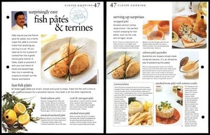 Fish Pates #47+48 Clever Cooking Ready Steady Cook Recipes On 2 Pages - Picture 1 of 2