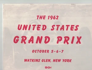1962 US Grand Prix  Watkins Glen race program Jim Clark - Picture 1 of 2