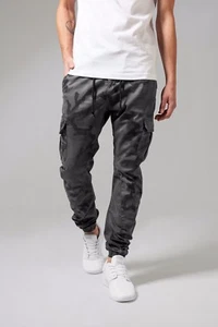 Urban Classics Herren Camo Cargo Hose Röhrenhose Jeans Sweatpant Chino Jogging - Bild 1 von 6