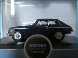 MG B GT 1967 Mineral Blue with Black Trim New Issue Oxford 1:76 th OO Scale - Picture 1 of 4