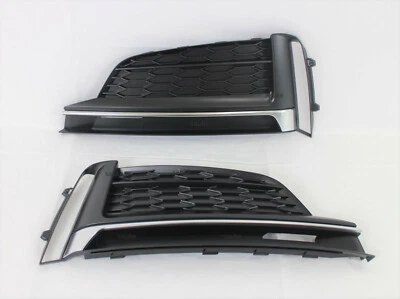  replacement 2018-19 S5 A5 front bumper cover lower LH RH side grille trim 2pc - Изображение 1 из 4