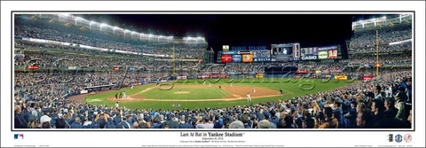 DEREK JETER'S LAST AT BAT AT YANKEE STADIUM New York Panoramic POSTER Print ROB Cover