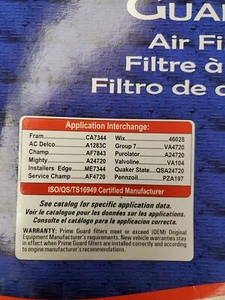 NEW Prime Guard Air Filter AF4720 Fram CA7344 Wix 46028 - Picture 1 of 4