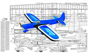 Model Airplane Plans (UC): CHALLENGER III 53" Stunt for .35 Engine - Picture 1 of 2