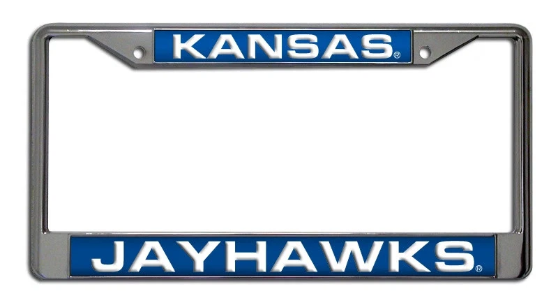 Kansas Jayhawks Official NCAA Metal License Plate Frame by Rico 403898