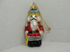 Vintage Nutcracker Blown Glass Christmas Ornament - Picture 1 of 3