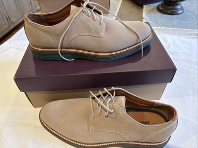 Zapatos Buck Johnston & Murphy Upton Puntera Lisa Taupe Nubuck Talla 12M Foto 1 de 4