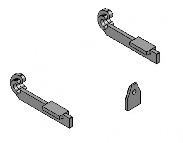 HINKEN Koppelhaken Frontlader Radlader Anschweißkonsole Teleskoplader Merlo ZM2 lose